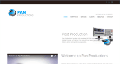 Desktop Screenshot of panproductions.com